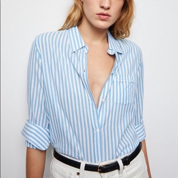 Nili Lotan Tops - Nili Lotan NL shirt - ocean stripe, M